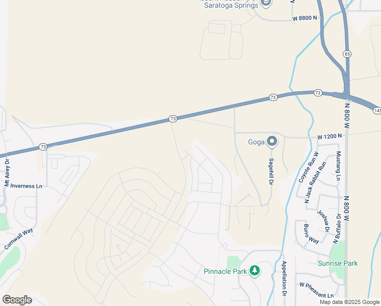 map of restaurants, bars, coffee shops, grocery stores, and more near 1118 North Freeman Drive in Saratoga Springs