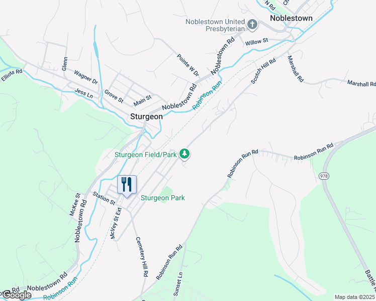 map of restaurants, bars, coffee shops, grocery stores, and more near 150 McVey Street in Sturgeon
