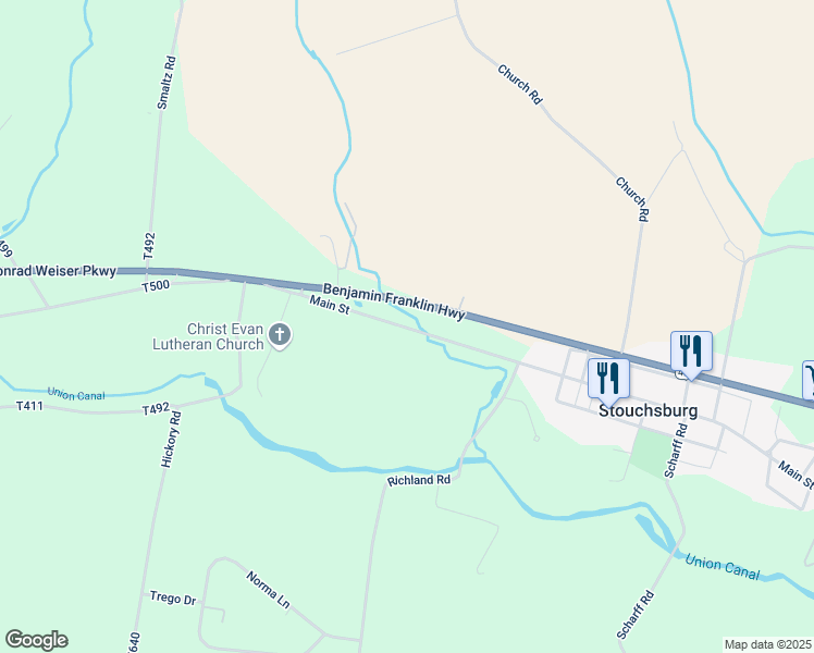 map of restaurants, bars, coffee shops, grocery stores, and more near 630 Richland Road in Richland