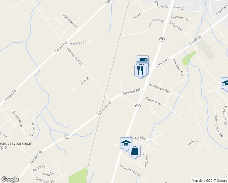 map of restaurants, bars, coffee shops, grocery stores, and more near 70 Greenwood Rd in Marlboro