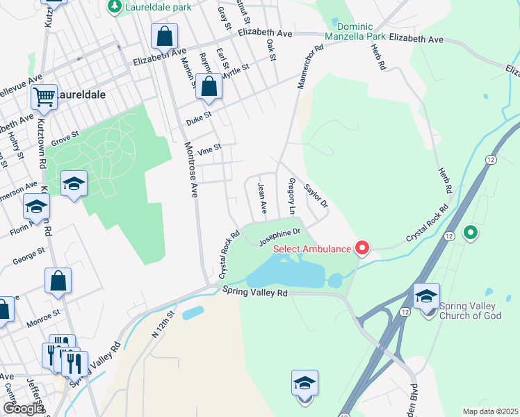 map of restaurants, bars, coffee shops, grocery stores, and more near 1006 Jean Avenue in Temple