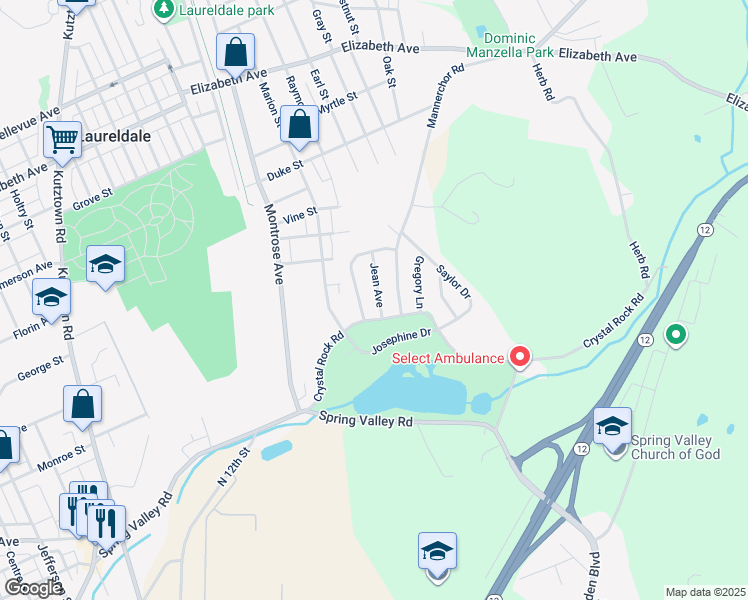 map of restaurants, bars, coffee shops, grocery stores, and more near 1006 Jean Avenue in Temple