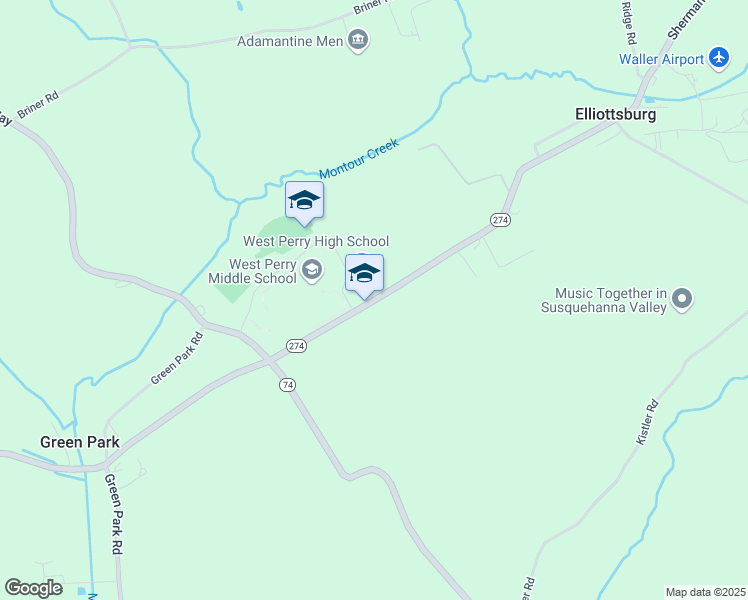 map of restaurants, bars, coffee shops, grocery stores, and more near 2620 Shermans Valley Road in Elliottsburg