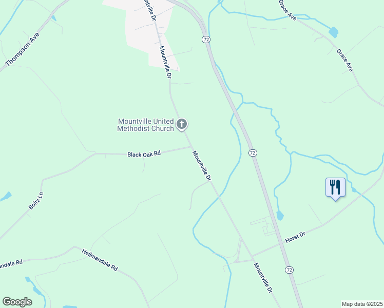 map of restaurants, bars, coffee shops, grocery stores, and more near 238 Black Oak Road in Lebanon