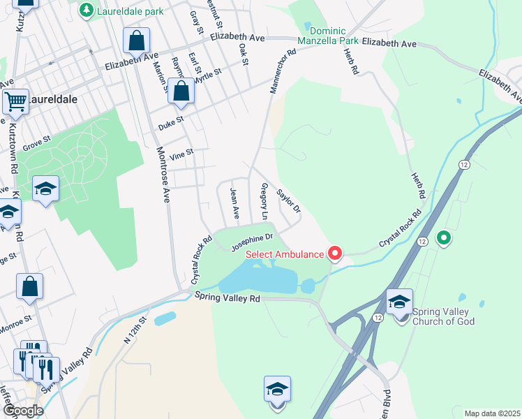 map of restaurants, bars, coffee shops, grocery stores, and more near 1008 Gregory Lane in Temple