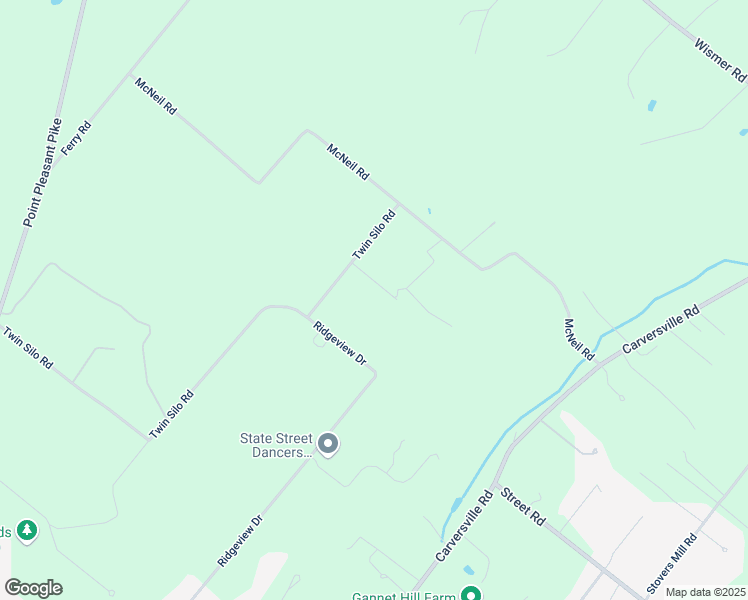 map of restaurants, bars, coffee shops, grocery stores, and more near 6000 Twin Silo Road in Doylestown