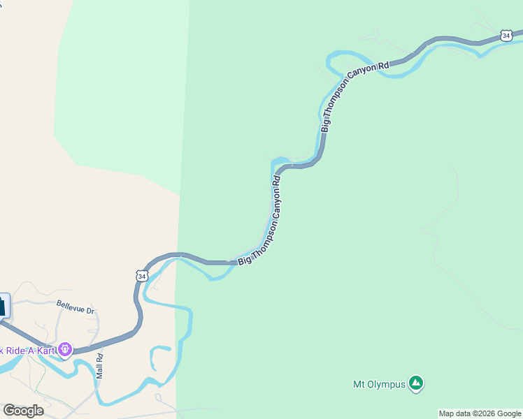 map of restaurants, bars, coffee shops, grocery stores, and more near 41 Rock Canyon Road in Drake