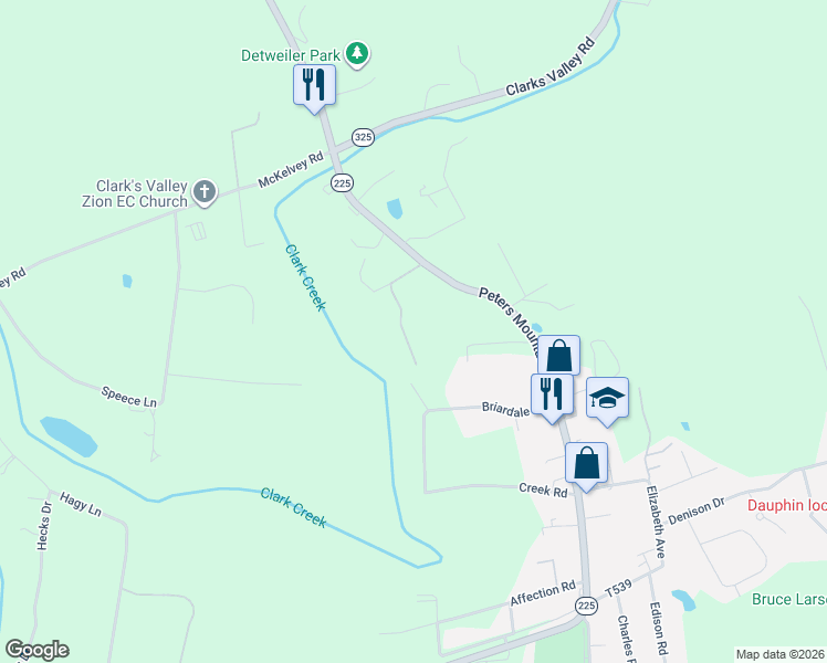 map of restaurants, bars, coffee shops, grocery stores, and more near 1130 Victor Lane in Dauphin