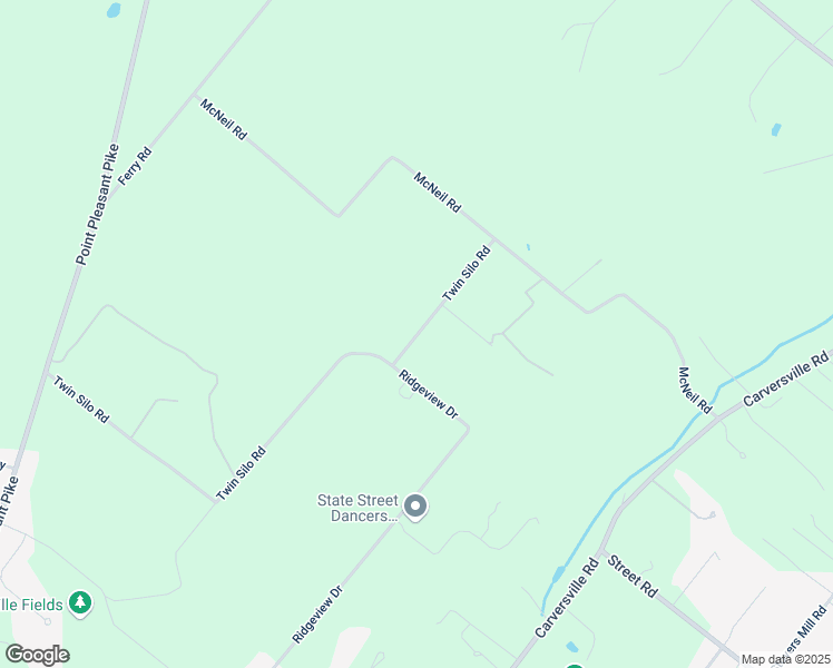 map of restaurants, bars, coffee shops, grocery stores, and more near 5949 Twin Silo Road in Doylestown