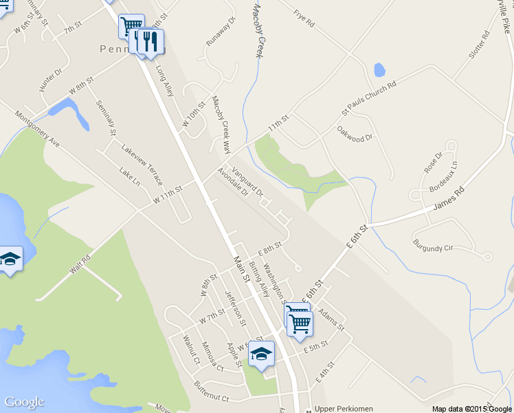 map of restaurants, bars, coffee shops, grocery stores, and more near 907 Carrington Drive in Red Hill