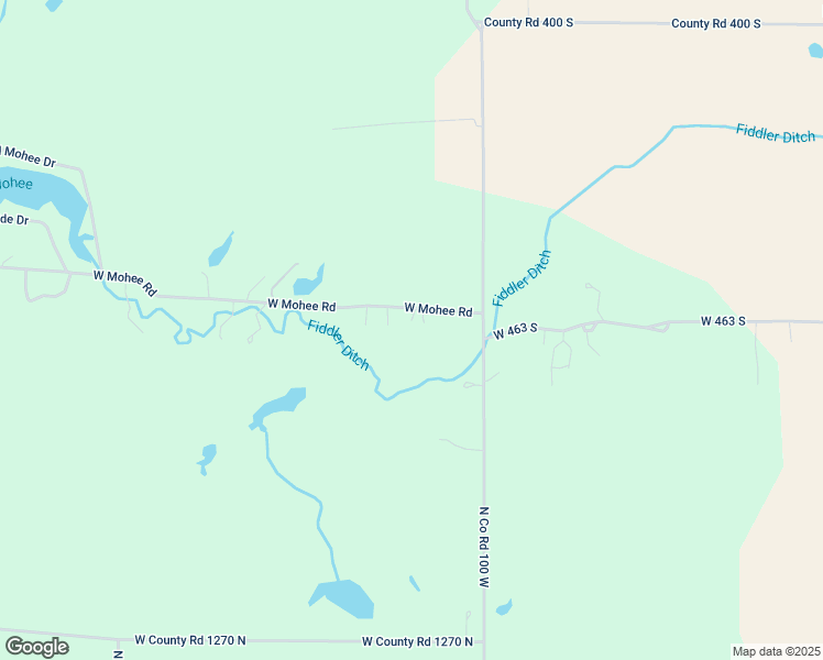 map of restaurants, bars, coffee shops, grocery stores, and more near 2034 West Mohee Road in Hartford City