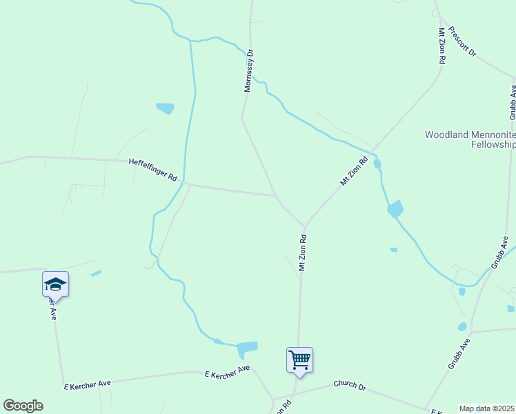 map of restaurants, bars, coffee shops, grocery stores, and more near 350 Heffelfinger Road in Lebanon