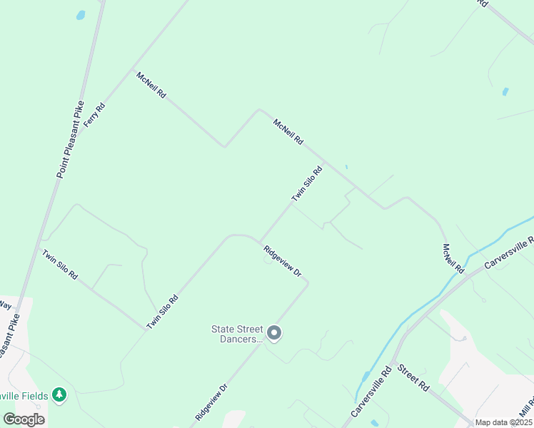 map of restaurants, bars, coffee shops, grocery stores, and more near 5949 Twin Silo Road in Doylestown
