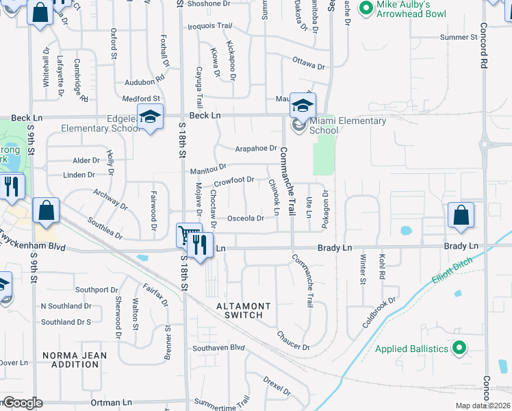 map of restaurants, bars, coffee shops, grocery stores, and more near 60 Inca Court in Lafayette