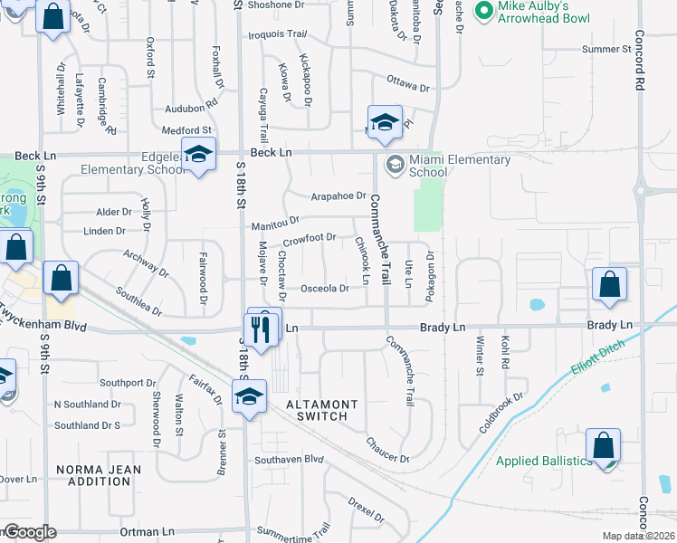 map of restaurants, bars, coffee shops, grocery stores, and more near 60 Inca Court in Lafayette