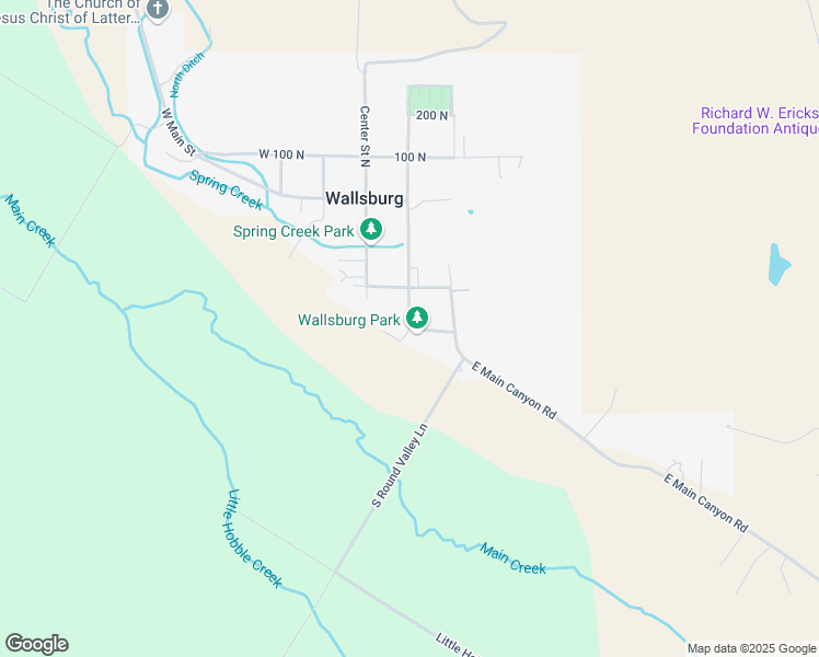map of restaurants, bars, coffee shops, grocery stores, and more near 315 South 100 East in Wallsburg