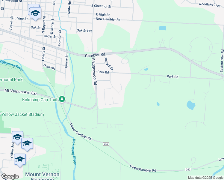 map of restaurants, bars, coffee shops, grocery stores, and more near 2 Kester Drive in Mount Vernon