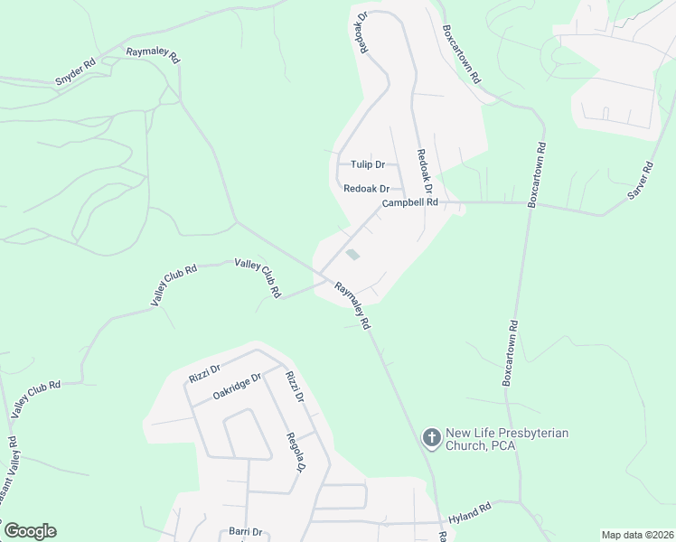 map of restaurants, bars, coffee shops, grocery stores, and more near 1002 Campbell Rd in Harrison City