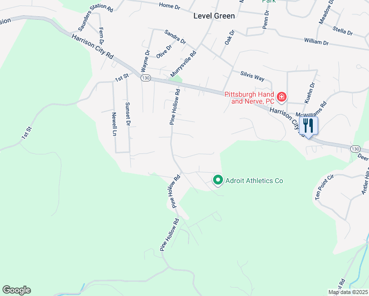 map of restaurants, bars, coffee shops, grocery stores, and more near in Trafford