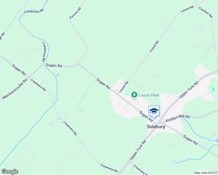 map of restaurants, bars, coffee shops, grocery stores, and more near 3322 North Sugan Road in New Hope