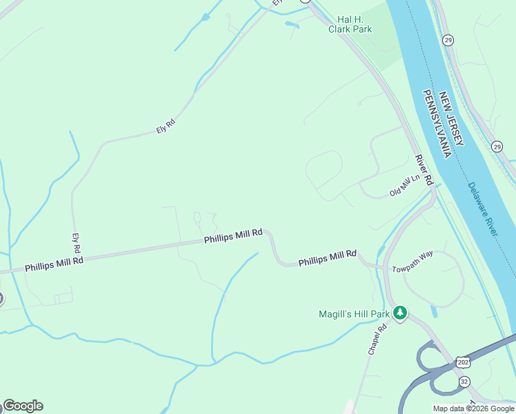 map of restaurants, bars, coffee shops, grocery stores, and more near 7043 Phillips Mill Road in New Hope