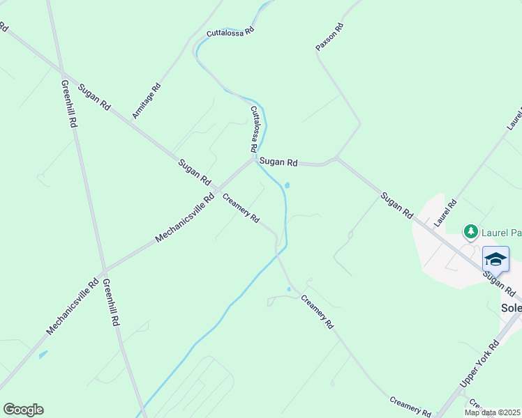 map of restaurants, bars, coffee shops, grocery stores, and more near 3320 Creamery Road in New Hope