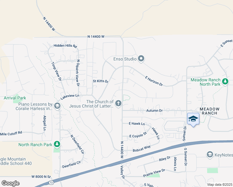 map of restaurants, bars, coffee shops, grocery stores, and more near 9602 Blue Sky Drive in Eagle Mountain