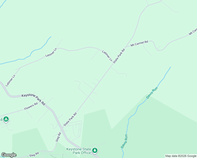 map of restaurants, bars, coffee shops, grocery stores, and more near 207 State Park Road in New Alexandria