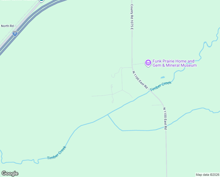 map of restaurants, bars, coffee shops, grocery stores, and more near 10662 County Road 725 North in Shirley