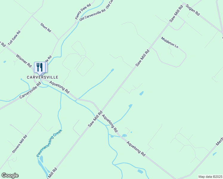 map of restaurants, bars, coffee shops, grocery stores, and more near 6271 Saw Mill Road in New Hope