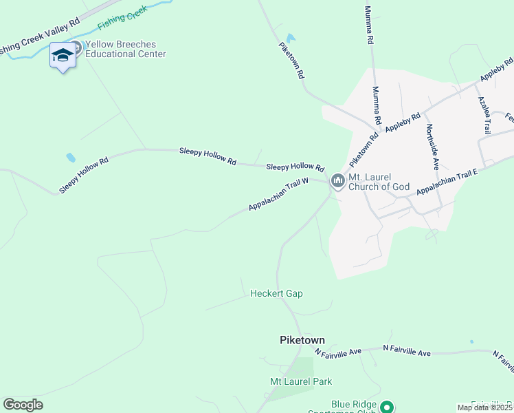 map of restaurants, bars, coffee shops, grocery stores, and more near 7498 Appalachian Trail West in Harrisburg