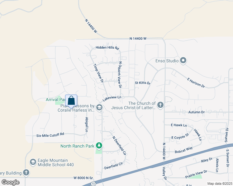 map of restaurants, bars, coffee shops, grocery stores, and more near 1812 East Sunset View Drive in Eagle Mountain