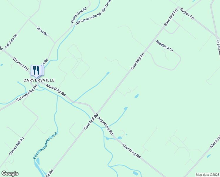 map of restaurants, bars, coffee shops, grocery stores, and more near 6289 Saw Mill Road in New Hope
