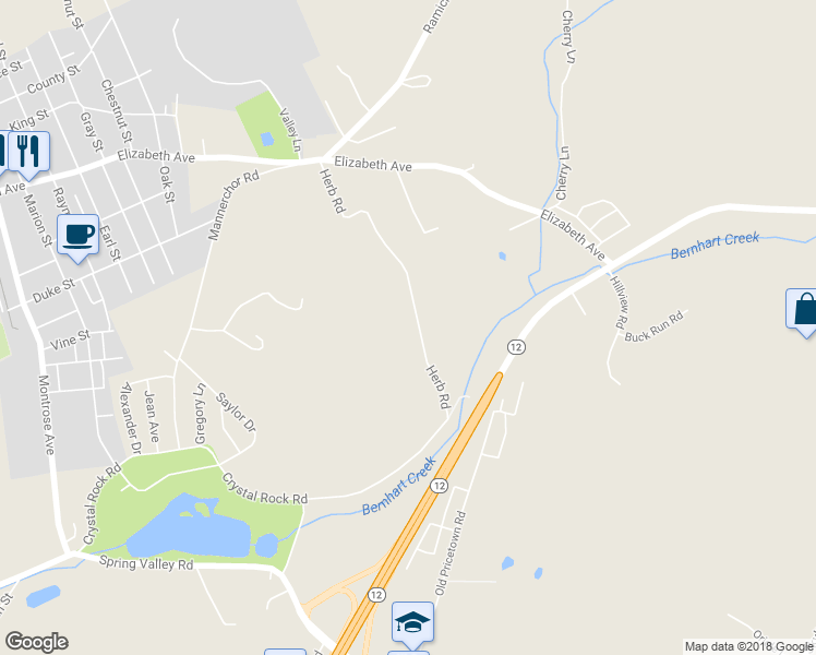 map of restaurants, bars, coffee shops, grocery stores, and more near 2310 Herb Road in Temple