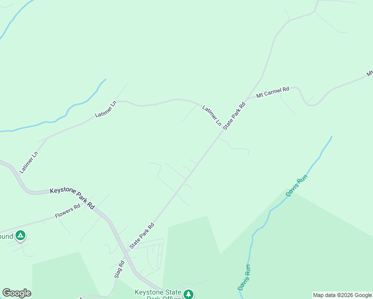 map of restaurants, bars, coffee shops, grocery stores, and more near 207 State Park Road in New Alexandria