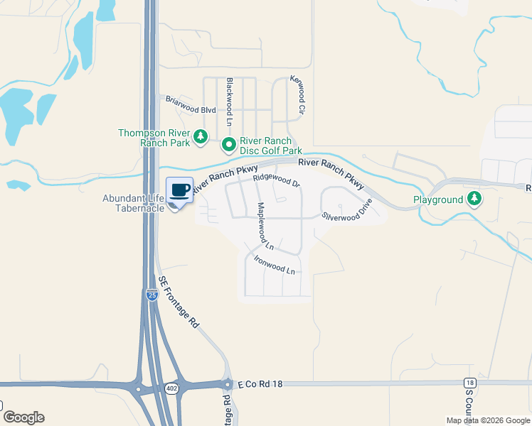 map of restaurants, bars, coffee shops, grocery stores, and more near 5127 Silverwood Drive in Johnstown