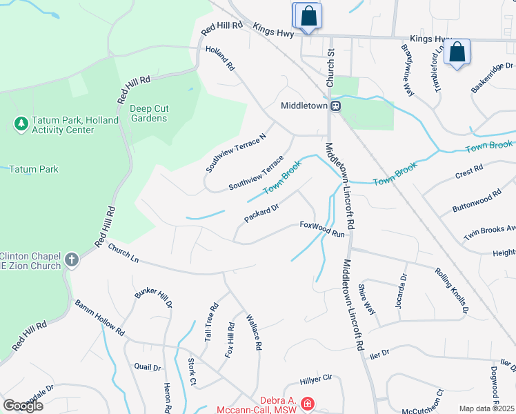 map of restaurants, bars, coffee shops, grocery stores, and more near 10 Packard Drive in Monmouth County