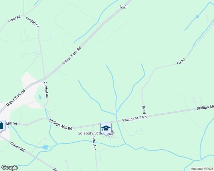 map of restaurants, bars, coffee shops, grocery stores, and more near 6853 Phillips Mill Road in New Hope