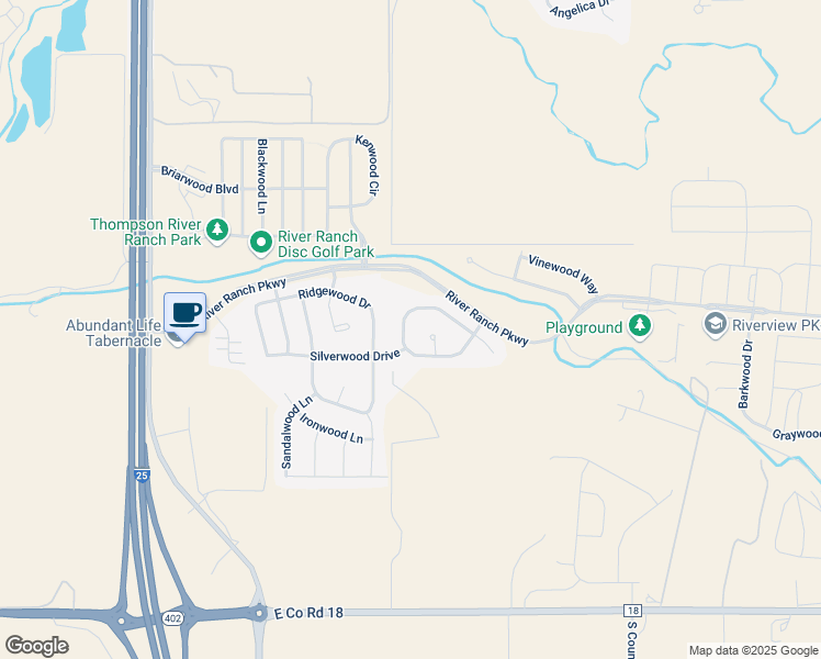 map of restaurants, bars, coffee shops, grocery stores, and more near 4956 Saddlewood Circle in Johnstown