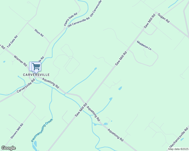 map of restaurants, bars, coffee shops, grocery stores, and more near 6321 Saw Mill Road in New Hope