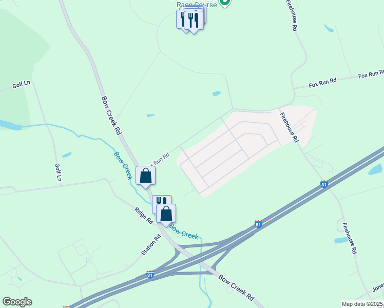 map of restaurants, bars, coffee shops, grocery stores, and more near 4 Dallas Drive in Grantville