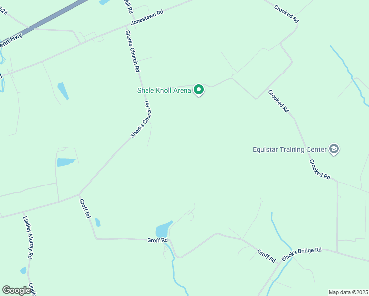 map of restaurants, bars, coffee shops, grocery stores, and more near 118 Sherks Church Road in Grantville