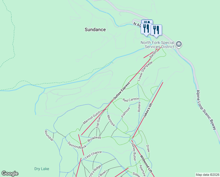 map of restaurants, bars, coffee shops, grocery stores, and more near 3060 East Deer Run in Provo