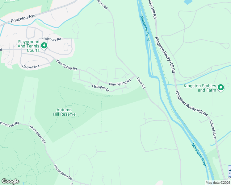 map of restaurants, bars, coffee shops, grocery stores, and more near 28 B Chicopee Drive in Princeton