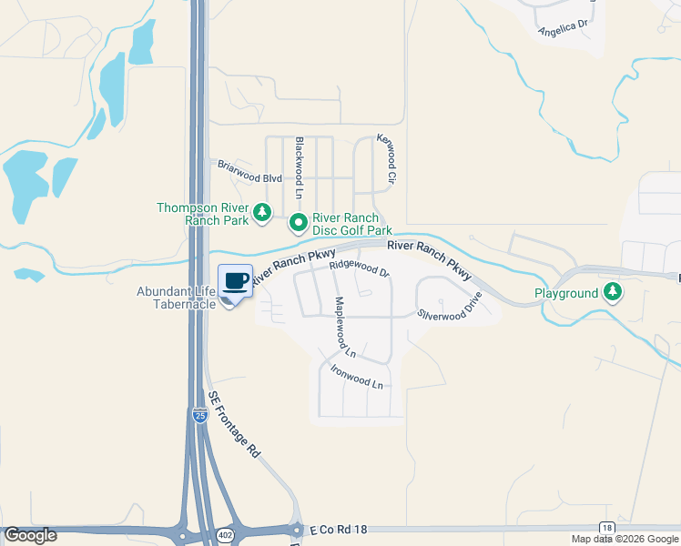 map of restaurants, bars, coffee shops, grocery stores, and more near 3627 Maplewood Lane in Johnstown