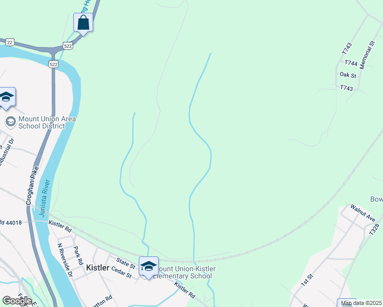map of restaurants, bars, coffee shops, grocery stores, and more near in Mount Union