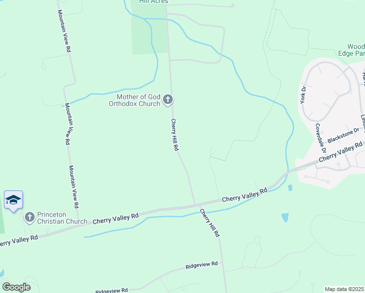 map of restaurants, bars, coffee shops, grocery stores, and more near 857 Cherry Hill Road in Princeton