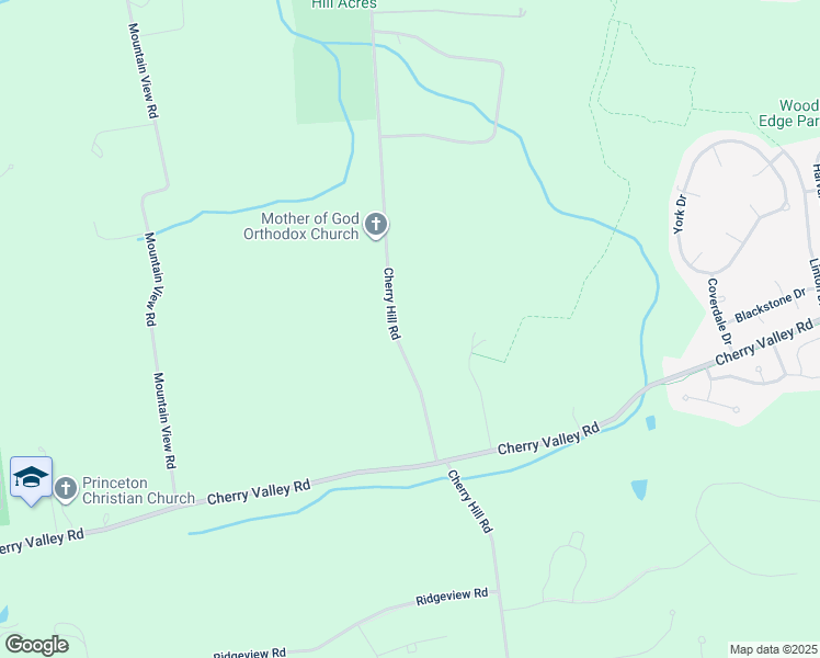 map of restaurants, bars, coffee shops, grocery stores, and more near 857 Cherry Hill Road in Princeton
