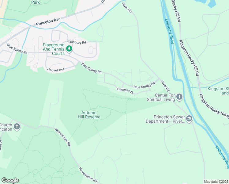map of restaurants, bars, coffee shops, grocery stores, and more near 37 Melrose Road in Princeton