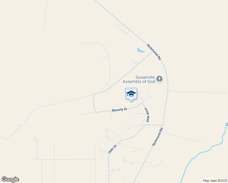 map of restaurants, bars, coffee shops, grocery stores, and more near 699-100 Susan Hills Drive in Susanville